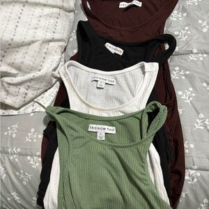 And now this Women's Ribbed Tank Top - Green, White, Black, Brown